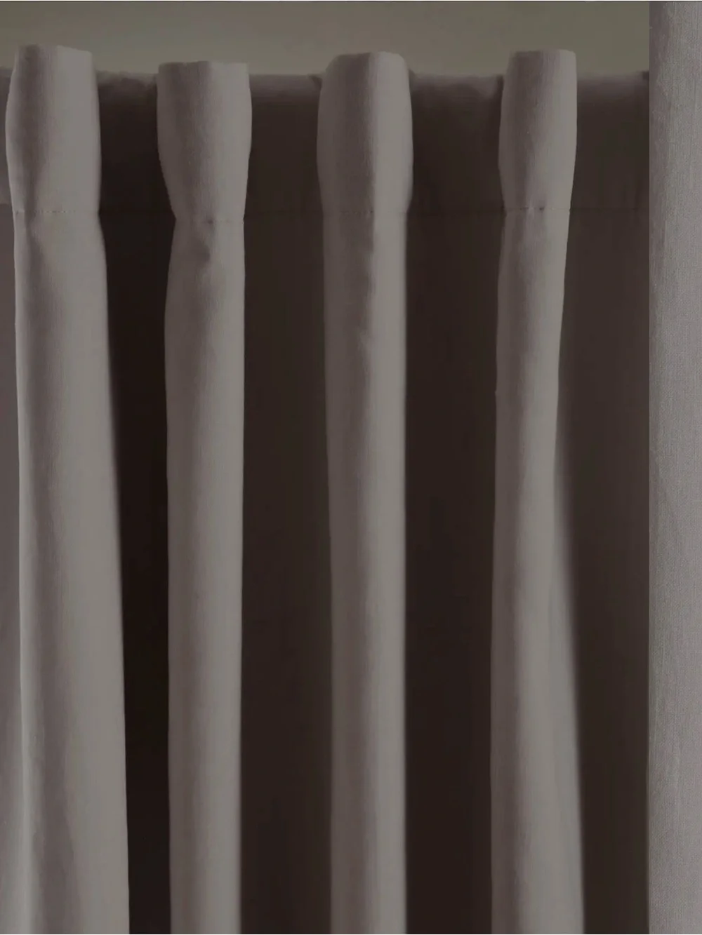 Quince European linen blackout curtain panel- blush- 48x108